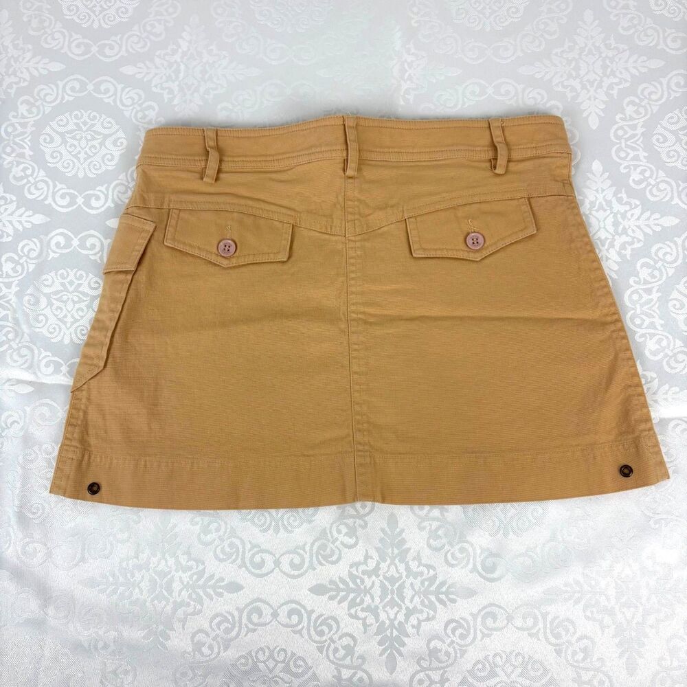 Y2K Bebe Micro Mini Skirt Low Rise Vintage Cotton Going Out Date Size Small / 6